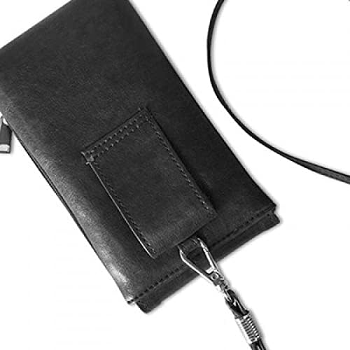 Drevni Egipat Art Decorativni uzorak Telefon novčanik torbica Viseće mobilne torbice Crni džep