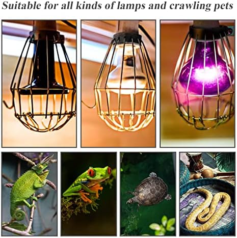 2pcs grijač grijača štitnika žarulja žarulja za zaštitu od keramičke toplotne svjetiljke stojelice za zimsku amfibijsku akvarij