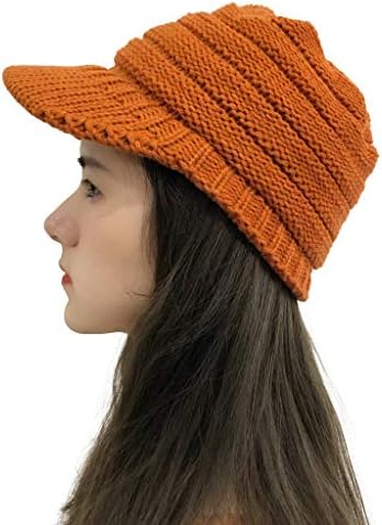 Plišani šeširi Crochet Knit Beanie Cap Camo Hat, novine Hat Beanie Beret vune snježne skijaške kapice Žene Solid vanjski mekani vizir Beret