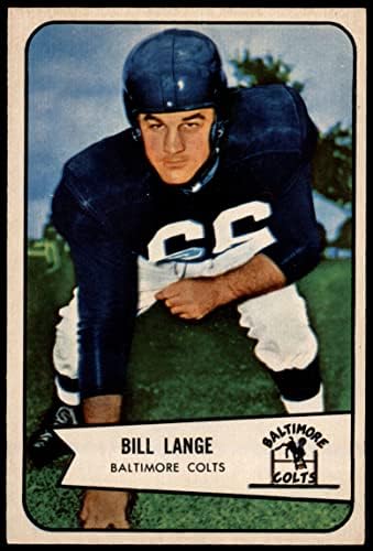 1954 Bowman # 62 Bill Lange Baltimore Colts Ex / Mt Colts Dayton