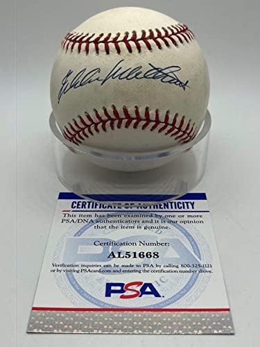 Eddie Mathews Braves potpisan autogram službeni MLB Baseball PSA DNK * 68 - autogramirani bejzbol