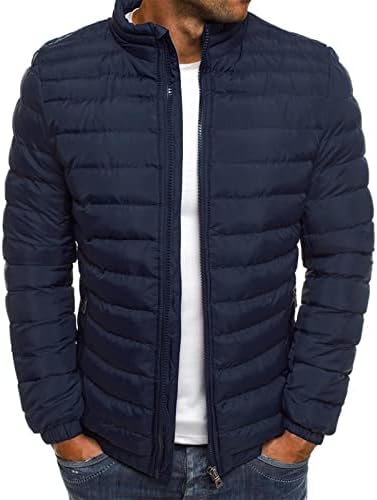 ADSDQ muški kaput, zimski kaputi MAN Plus Veličina modni kampiranje dugih rukava Zip up jakna od solidne vedmice Turtleneck17