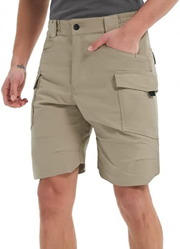 Muške taktičke kratke hlače 8,5 inča Flex Stretch vodootporne hlače za planinarenje tereta prozračne radne hlače Ripstop