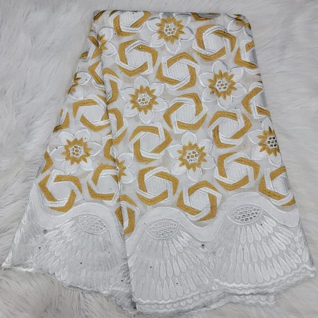 pamuk Dubai tkanine meka Švicarska voile čipka u Švicarskoj Afrička čipkasta tkanina suha čipka za zabave 5yards tkanina za vjenčanice