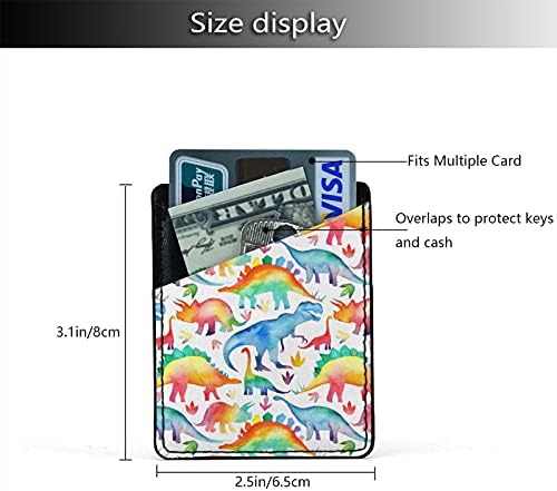 Rainbow Dinosaur Combitel Card kartica Hoder rukavi PU kože za leđa iPhonea