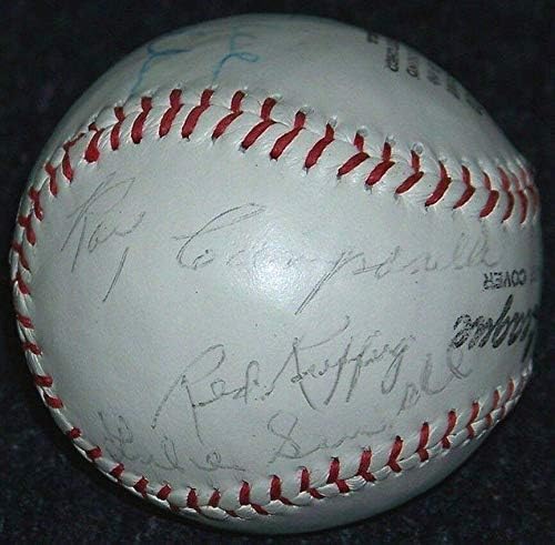 Crveni rufting Cool Papa Bell Stan Coveleski Judy Johnson potpisao je bejzbol loptu JSA - autogramirani bejzbol