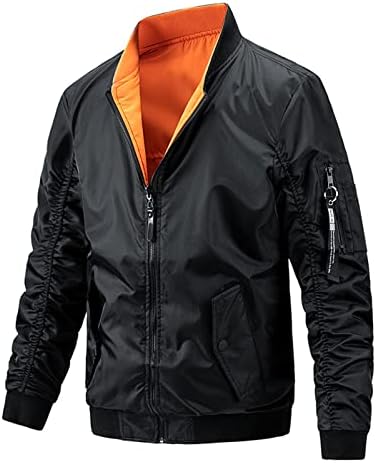 ADSSDQ Zip up hoodie za muškarce, prevelike pada modne kapute dugih rukava Muški biciklisticni topla jakna Zip up Cullid7