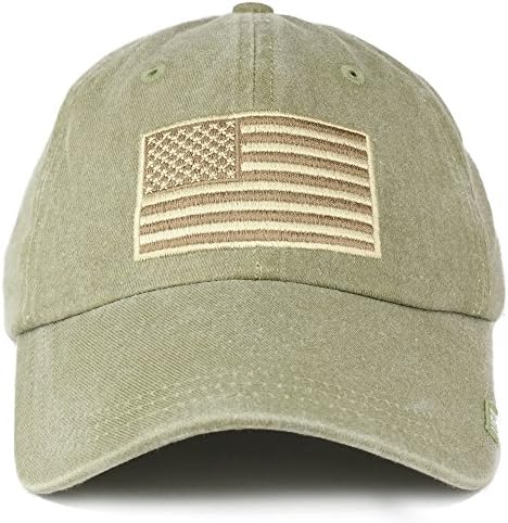 ArmyCrew USA Flag Emneidered pamuk oprana niskog profila adustable kapa