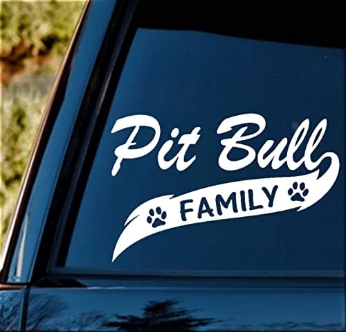Naljepnica naljepnica za obiteljska naljepnica A1050 Pitbull Pit Bull za kamion za automobile Suv van psa pasmine Američki nasilnik