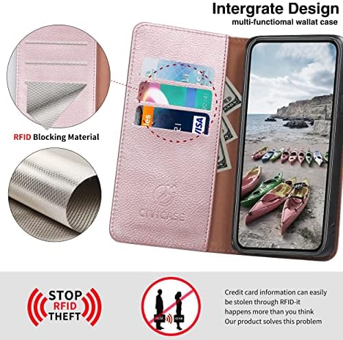 CIVICASE za Samsung Galaxy A42 5G novčanik slučaj, Premium kožna Flip Case RFID Blokiranje držač kreditne kartice Folio Magnetic Stand