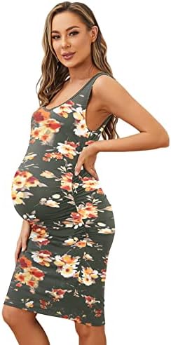 Smallshow Ženska haljina za trudnicu ljetna odjeća za trudnički rezervoar