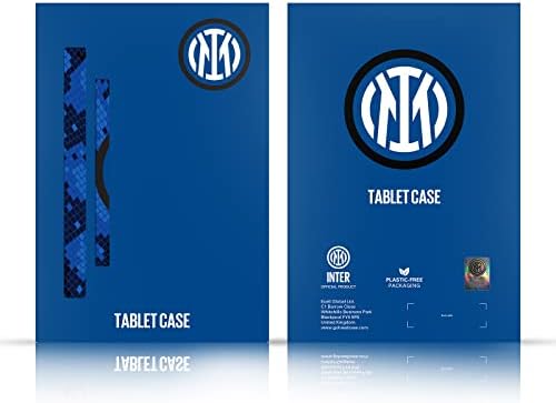 Dizajni za glavu Službeno licencirano Inter Milano 2022/23 Crest Kit Kožna knjiga Court Courset Cover Cover Contectible sa Apple iPad