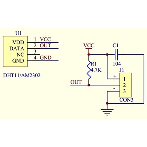 Stemedu DHT22 Temperaturni senzor vlage Modul AM2302 Digitalni temp senzor 3.3V-5.5V Vlažnost mjera 0% - Raspon mjere temperature