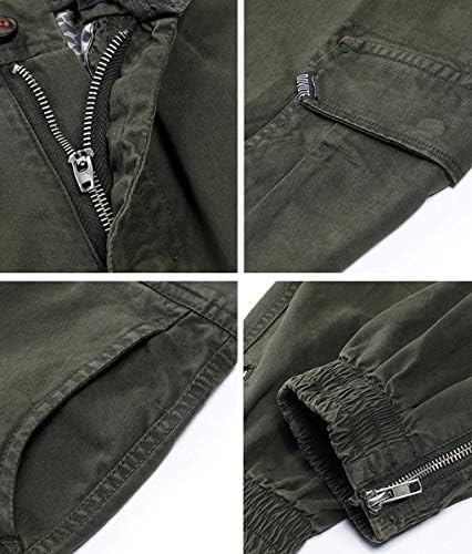 Ebossy Muški gležanj Zip Multi džep na otvorenom TAKTIČNE TWILL JOGGER teretne hlače