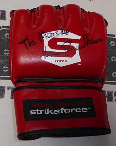 Kevin Randleman potpisao zvanične StrikeForce MMA borbene rukavice PSA / DNK COA UFC Auto-autographed UFC rukavice