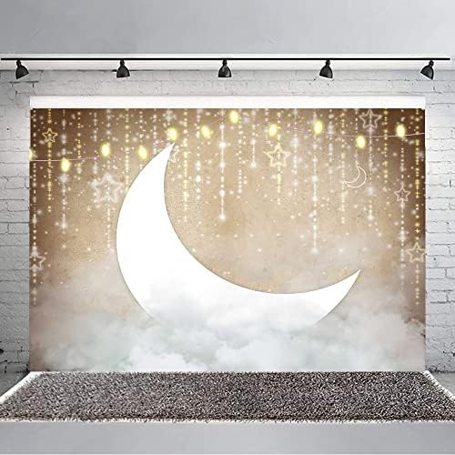 Ticuenicoa 5×3ft Twinkle Twinkle Little Star Backdrop mjesec svjetlo oblaci Baby Shower rođendan novorođena fotografija pozadina deca 1st rođendan zid dekor Party Dekoracije