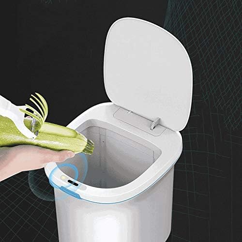 Lxxsh Creative Električna kanta za smeće indukcijska kanta za smeće u domaćinstvu sa poklopcem pametna beskontaktna kuhinjska toaletna