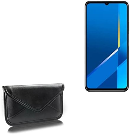 Boxwave Case kompatibilan sa Huawei Honor X10 Max - Elite kožnom messenger torbicom, sintetičkim kožnim poklopcem za kovertu za kovertu