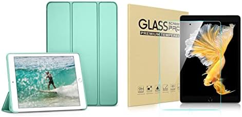 DTTO iPad 9. / 8. / 7. Generacija 10.2 Slučaj, lagani mekani TPU nazad za iPad 10,2 inča sa 1 pakovanjem HD čistog kamperiranog stakla