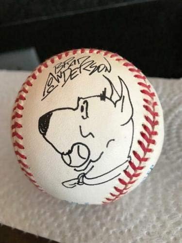 Trudeau + Keane + Anderson + Young Potpisan crteži na 1 bejzbol rijetkog slova JSA - autogramirani bejzbol