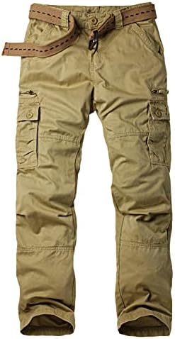 Maiyifu-GJ Muške Camo Multi džepne hlače Borbene lagane divlje planinarske pantske opuštene fit maskirne vojne pantalone