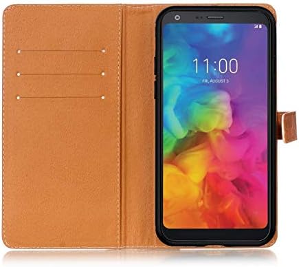 YHB slučaj za LG Q7 slučaj, LG Q7 Plus kožni novčanik držač kreditne kartice torbica Flip Stand Case Cover za LG Q7 Plus, Marauder's