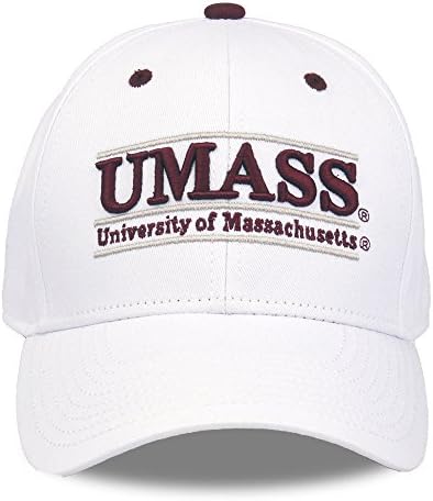 NCAA Massachusetts Minutemen Unisex NCAA igra bar dizajn šešir, Bijela, Podesiva