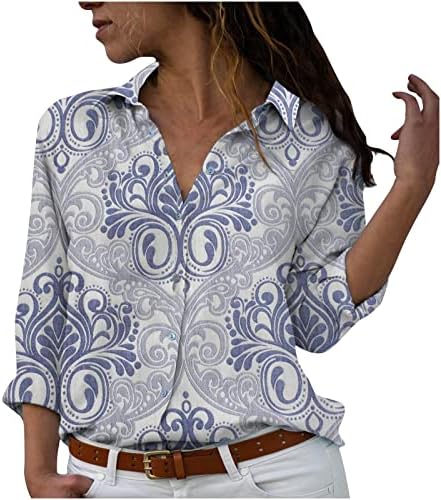 Ženski bunch bluza buljine bluze Bustier majice ovratnik kornjače vrata Spandex Geometry Paisley smiješna bluza