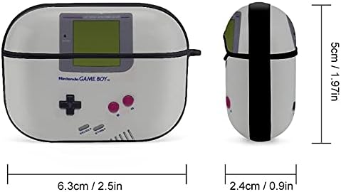 Nintendo Gameboy džepna klasična futrola za telefon Bluetooth slušalice zaštitna futrola sa Visećom kopčom pogodna je za Airpods 3,