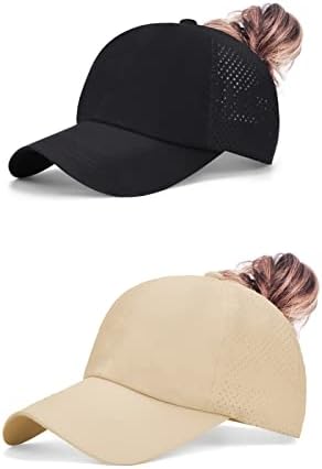 Criss Cross Ponytail šeširi za žene Baseball Cap Ljetni kaputi za kašike na otvorenom Trucker Tata Trčanje sportskih kapa