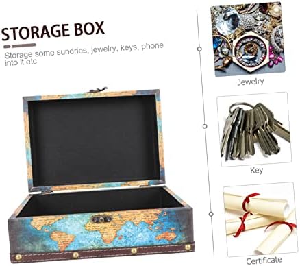 Hanabass box pirate blaga nakit nakit za skladištenje nakita Organizator make za pohranu makeup Organizator kutija Vintage nakit kutija
