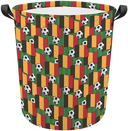 Belgium soccer football Pattern korpa za veš sklopiva torba za odlaganje kante za veš sa ručkama