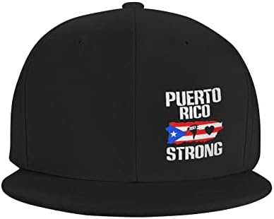 Portoriko crna & amp; bijeli Protest zastavu za odrasle Hip Hop kape Podesiva Snapback kapa za muškarce