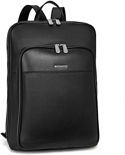 Bostanski kožni backpack za laptop za žene 15,6 inča Kompjuterski torba za putni rad Daypack vrećica velike veličine