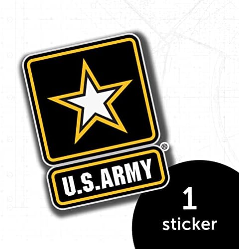 Naljepnice američke vojske Sjedinjene Države Emblem Logo Vinilnih decela za laptop Vodeni bočice Carbook zvanično licencirani naljepnice