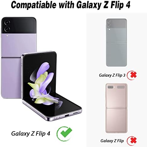 POTOK za Samsung Galaxy Z Flip 4 5G [2 Pakovanje] zaštitni ekran za leđa i [1 pakovanje] zaštitnik sočiva kamere, pojedinačni poklopac
