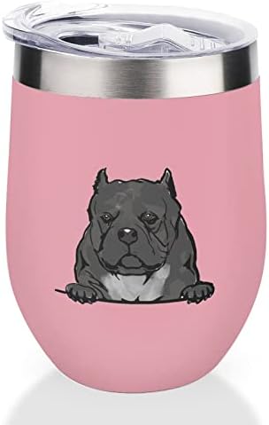Funlucy Dog PET Portret Vakuum izolirani putnik španskog psa 12oz nehrđajući čelik sa push umetnim bocom vode za vruću čaj hladnu