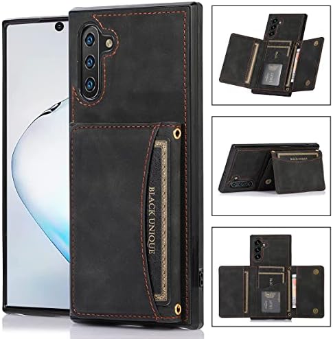 Nkecxkj dizajn za Samsung Galaxy Note 10 novčanik slučaj sa kaljenog stakla zaštitnik ekrana PU Koža držač kreditne kartice Slot kućišta