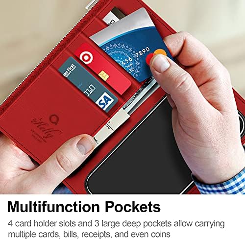 JUST4YOU torbica za novčanik sa zatvaračem za Apple iPhone 13 Mini sa narukvicom Premium PU kožni sklopivi stalak držač kartice Flip