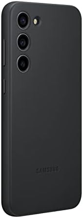 Samsung Galaxy S23 + plus kožna futrola za telefon, premium zaštitni poklopac sa prednjim i stražnjim zaštitom, mekani zahvat, američka verzija, EF-VS916Lbegus, crna