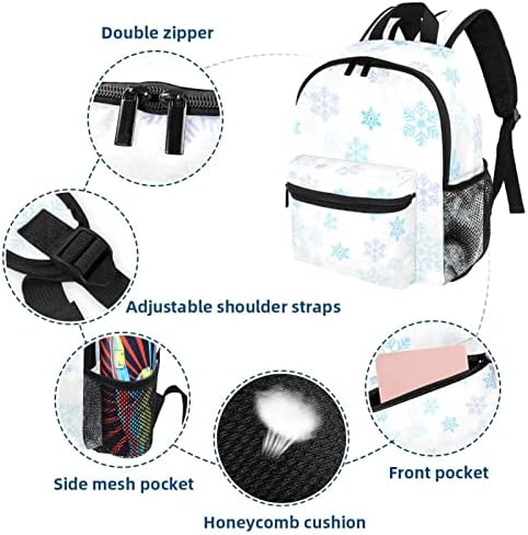 VBFOFBV ruksak za ženske pantalonske bakfa za laptop Travel Casual torba, plava ljubičasta snježna pahuljica Božić