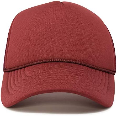 Trucker šešir mrežasta kapa jednobojne boje lagana sa podesivim remenom mala pletenica