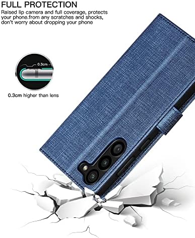 Foluu za Samsung Galaxy S23 Plus novčanik slučaj, PU Koža Flip Folio sa [Shockproof TPU unutarnji slučaj], Kickstand Slotovi za kartice