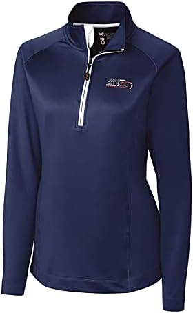 Rezač i Buck Ženska NFL Americana Jackson Polu-zip overknit pulover jakna