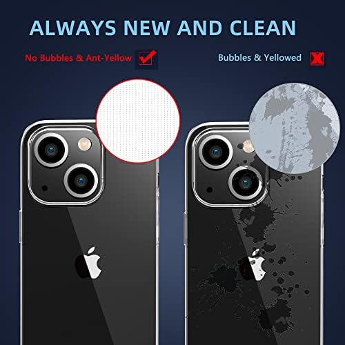 X-nivo kompatibilan sa iPhone 14 Case Clear Ultra tanki mekani TPU Slim Fit Mobilni telefon Poklopac kutija za pričvršćivanje kutija
