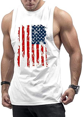 Inleaderstyle Muška bodybuilding STRILER američka zastava