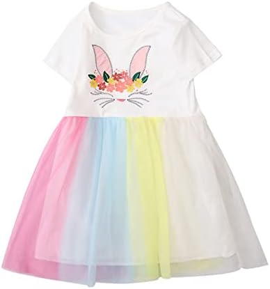 KAGAYD novorođena djevojka ljetna haljina bijela haljina djevojka Dječija haljina Ležerna princeza haljina mala djevojčica haljina