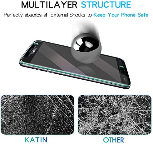 KATIN [2-Pack] kaljeno staklo za Samsung Galaxy S7 zaštitnik ekrana, bez mjehurića, 9h tvrdoća, lako se instalira