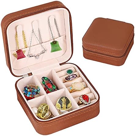 Mini Travel Jewelry Box Organizator / prijenosni multifunkcionalni Nakit Storage putna torbica za prstenje naušnice narukvica ogrlica-supruga djevojka poklon #3