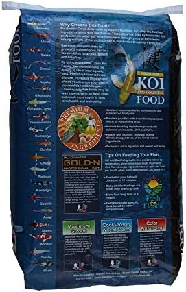Blackwater Premium Koi i hrana sa zlatnim ribicama maksimalni rast 40lb, srednji Pelet